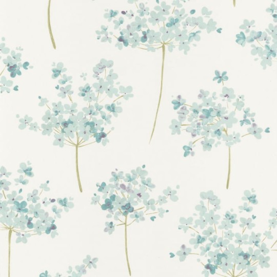 Casadeco 82336228 Florescence Boboli Bleu - tapeta pęk kwiatów