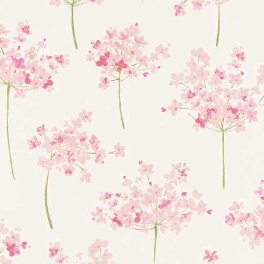 Casadeco 82334303 Florescence Boboli Rose - tapeta pęk kwiatów