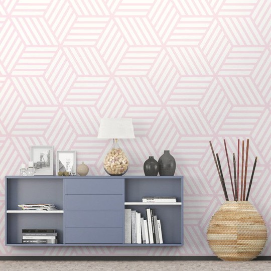 Wall Art Originals Skein Big pink - mural sześciany