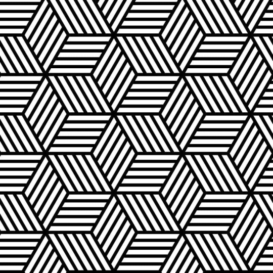 Wall Art Originals Skein black - mural sześciany