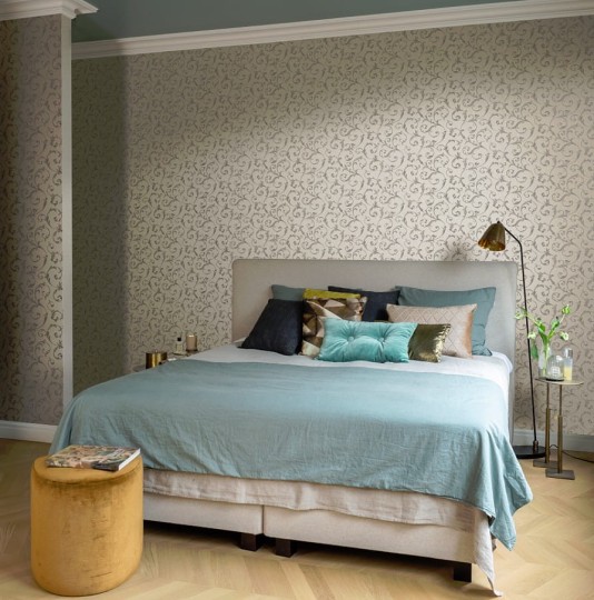 Rasch Textil 088877 Valentina - tapeta z motywem ręcznie rysowanych ornamentów