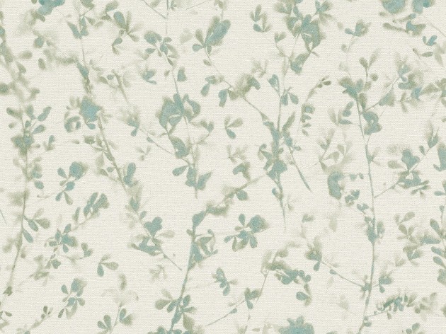 Rasch Textil 291291 Sakura - tapeta z motywem subtelnych gałązek na lnianym tle