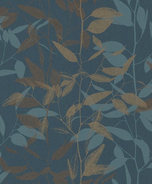 Rasch Textil 299594 Palmera - tapeta z motywem szkiców gałązek na jednolitym tle