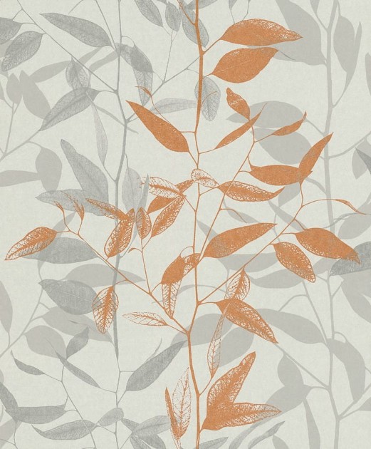 Rasch Textil 299648 Palmera - tapeta z motywem szkiców gałązek na jednolitym tle