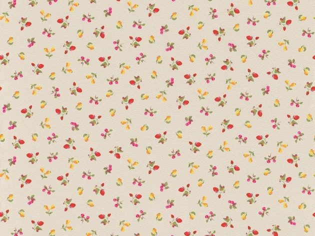 Rasch Textil 288246 Petite Fleur 5 - tapeta z motywem minimalistycznych owoców