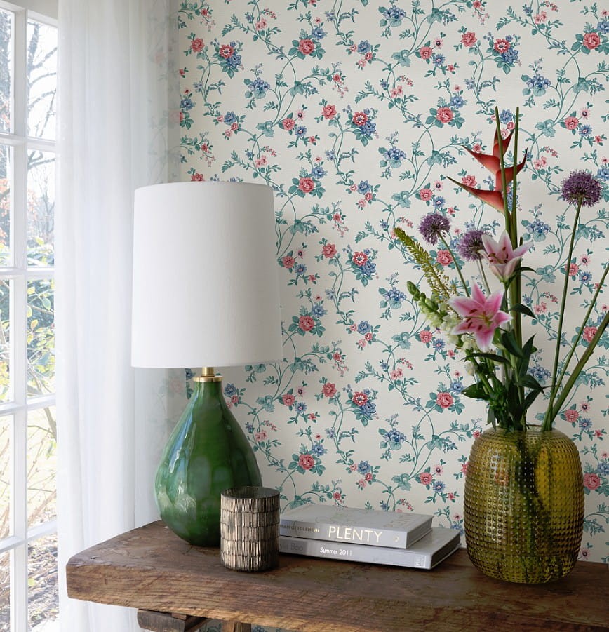 Rasch Textil 288338 Petite Fleur 5 - kwiatowa tapeta z motywem kolorowej łąki