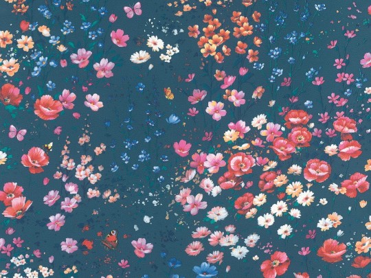 Rasch Textil 288376 Petite Fleur 5 - kwiatowa tapeta z motywem kolorowej łąki