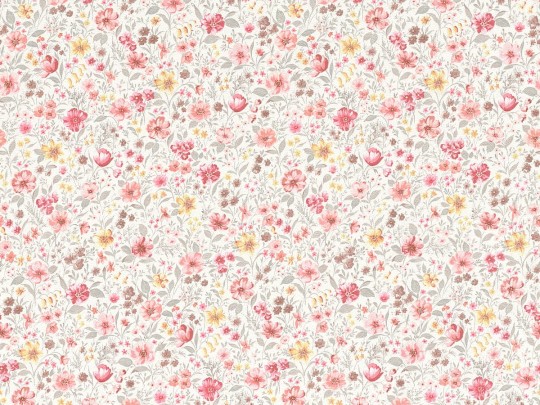 Rasch Textil 288406 Petite Fleur 5 - kwiatowa tapeta z motywem kolorowej łąki