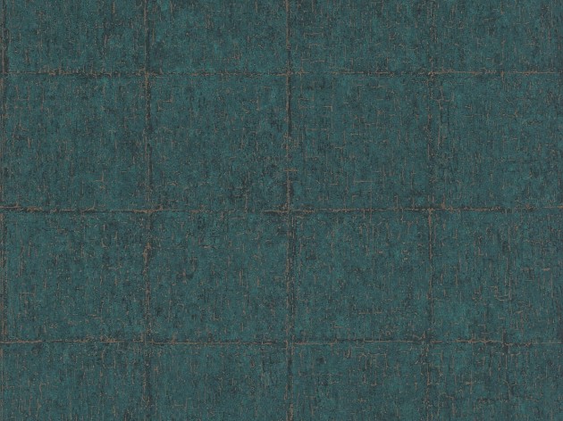 Rasch Textil 297958 Sensai WABI-SABI EMERALD - geometryczna tapeta z motywem kafelek