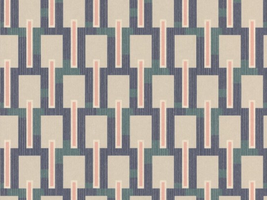 Rasch Textil 089683 Oxford - geometryczna tapeta z motywem prostokątów, pasków i prążków