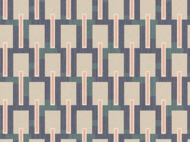 Rasch Textil 089683 Oxford - geometryczna tapeta z motywem prostokątów, pasków i prążków