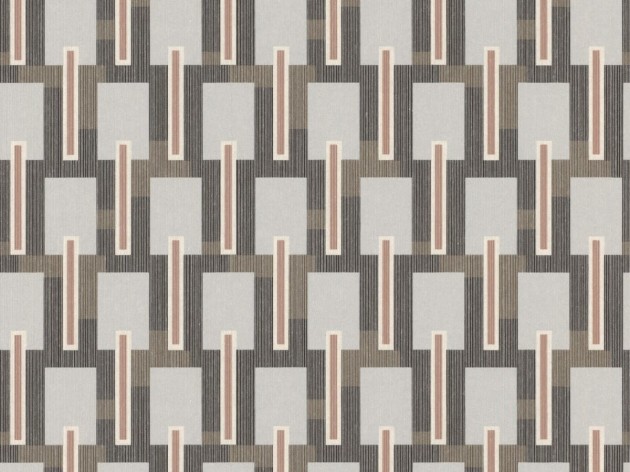 Rasch Textil 089690 Oxford - geometryczna tapeta z motywem prostokątów, pasków i prążków