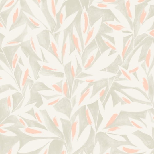 Casadeco 85240155 Jardins Suspendus Tamaris Gris - tapeta w liście