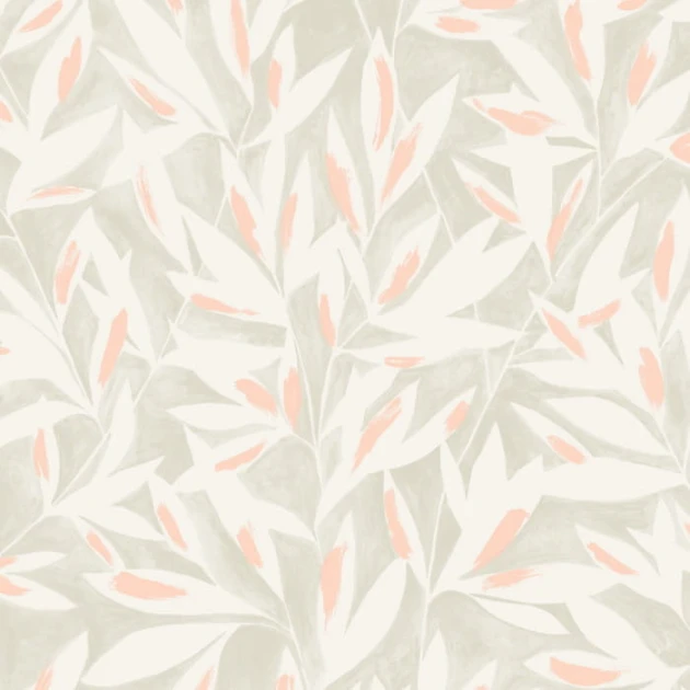 Casadeco 85240155 Jardins Suspendus Tamaris Gris - tapeta w liście