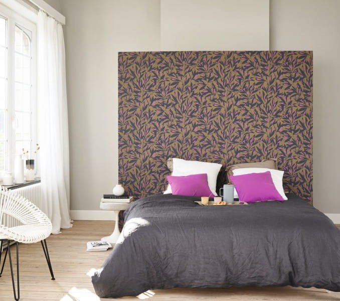 Casadeco 85247314 Jardins Suspendus Tamaris Vert - tapeta w liście