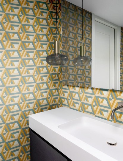 Rasch Textil 290812 Casa Merida - trójwymiarowa tapeta z motywem sześcianów