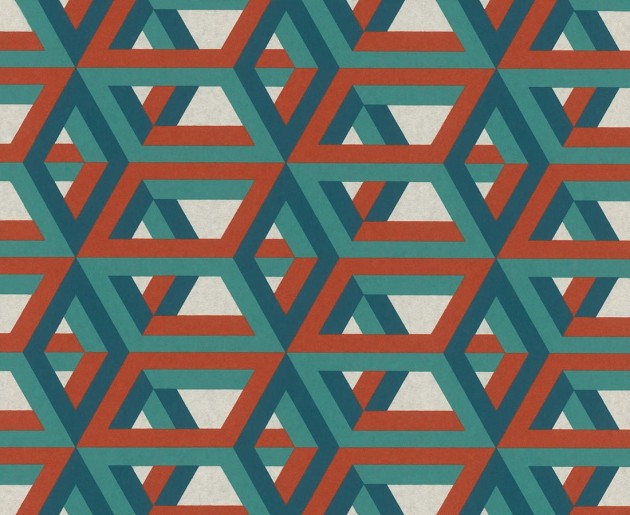 Rasch Textil 290829 Casa Merida - trójwymiarowa tapeta z motywem sześcianów