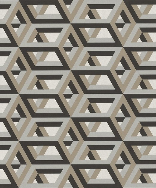 Rasch Textil 290843 Casa Merida - trójwymiarowa tapeta z motywem sześcianów