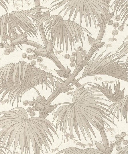Rasch Textil 290942 Casa Merida - tapeta z motywem liści, gałęzi i owoców palmy