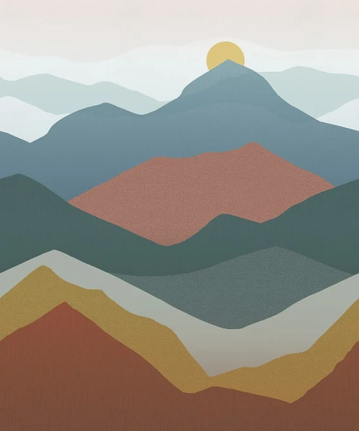 Rasch Textil 291277 Casa Merida - mural z motywem gór