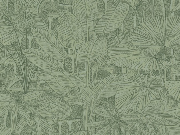 Rasch Textil 300146 Samoa APIA WASABI - tropikalna tapeta z motywem liści