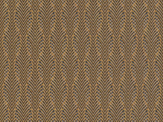 Rasch Textil 300191 Samoa MANUMEA ANTHRAZIT & GOLD - tapeta z motywem piór gołębia