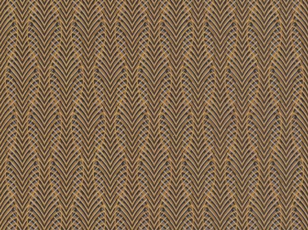 Rasch Textil 300191 Samoa MANUMEA ANTHRAZIT & GOLD - tapeta z motywem piór gołębia