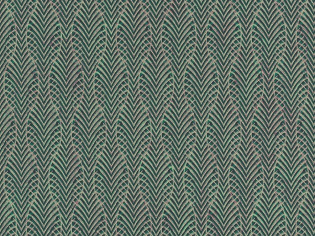 Rasch Textil 300207 Samoa MANUMEA DARK GREEN - tapeta z motywem piór gołębia