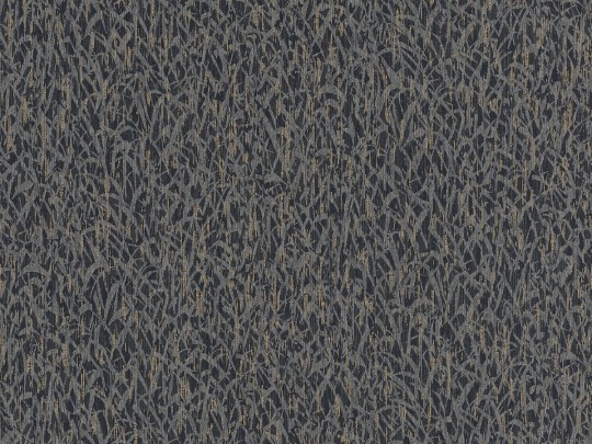 Rasch Textil 300252 Samoa TARO ANTHRAZIT & GOLD - minimalistyczna tapeta z motywem liści