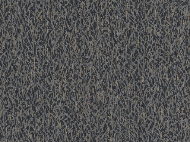 Rasch Textil 300252 Samoa TARO ANTHRAZIT & GOLD - minimalistyczna tapeta z motywem liści
