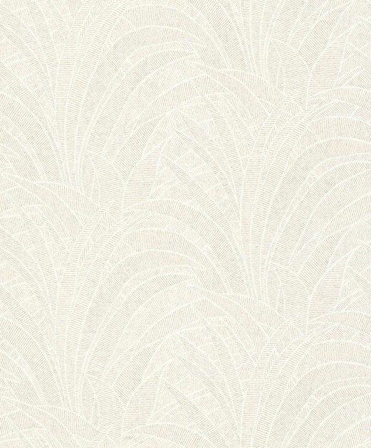 Rasch Textil 300276 Samoa TILLANDSIA OFFWHITE - tapeta z motywem liści