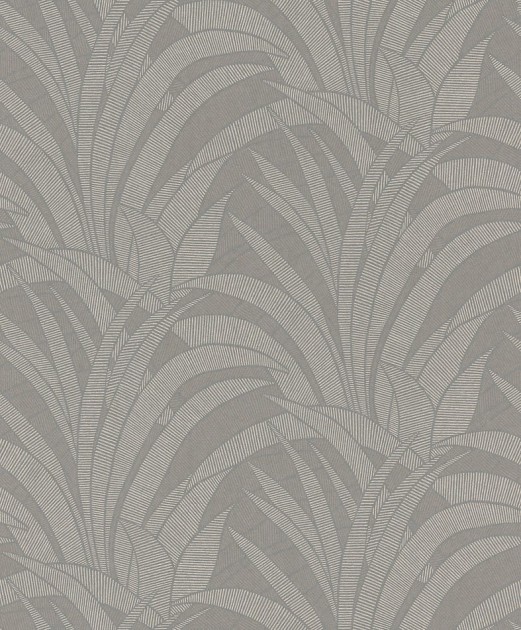 Rasch Textil 300290 Samoa TILLANDSIA WARM GREY - tapeta z motywem liści