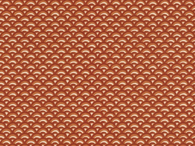 Rasch Textil 300337 Samoa PALOLO RED - geometryczna tapeta z motywem wachlarzy