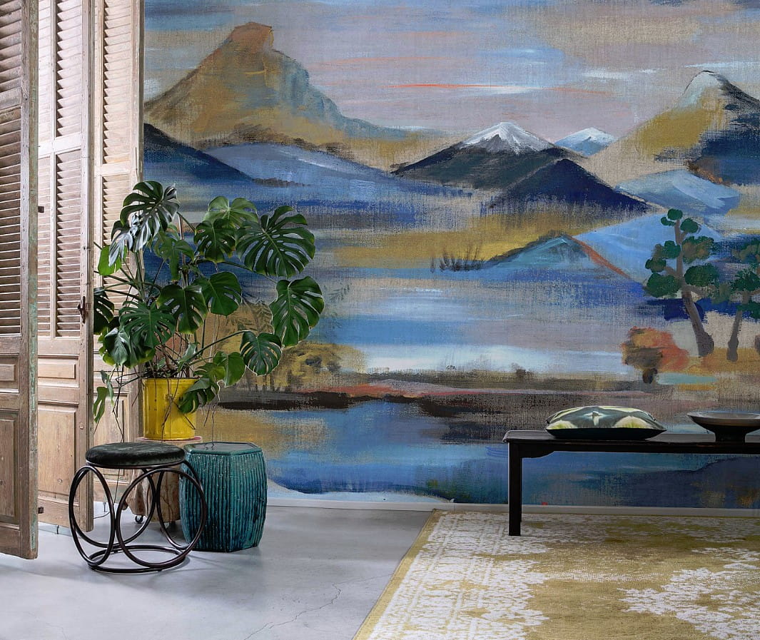 Rasch Textil 300429 Samoa - mural z motywem gór i drzew