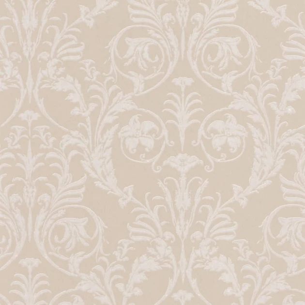 Casadeco 86021218 Montsegur Trianon Blanc Beige - tapeta ornamenty