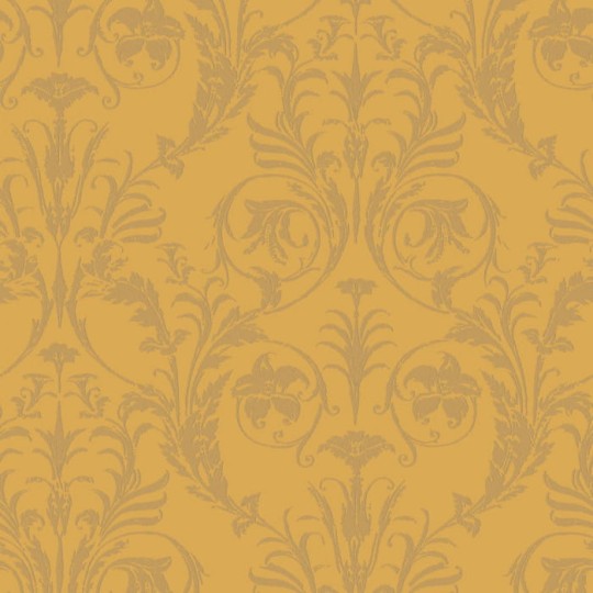 Casadeco 86022235 Montsegur Trianon Jaune - tapeta ornamenty