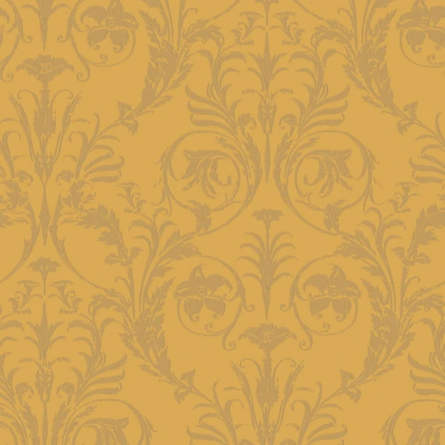 Casadeco 86022235 Montsegur Trianon Jaune - tapeta ornamenty