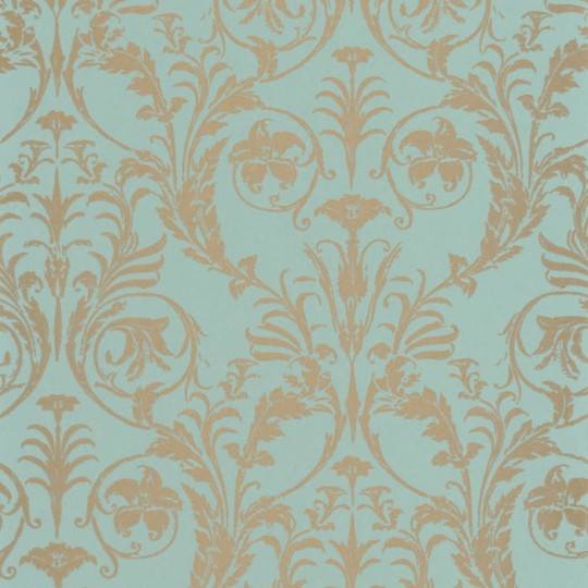 Casadeco 86027127 Montsegur Trianon Vert Amande - tapeta ornamenty