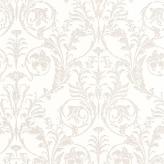 Casadeco 86020126 Montsegur Trianon Beige Blanc - tapeta ornamenty