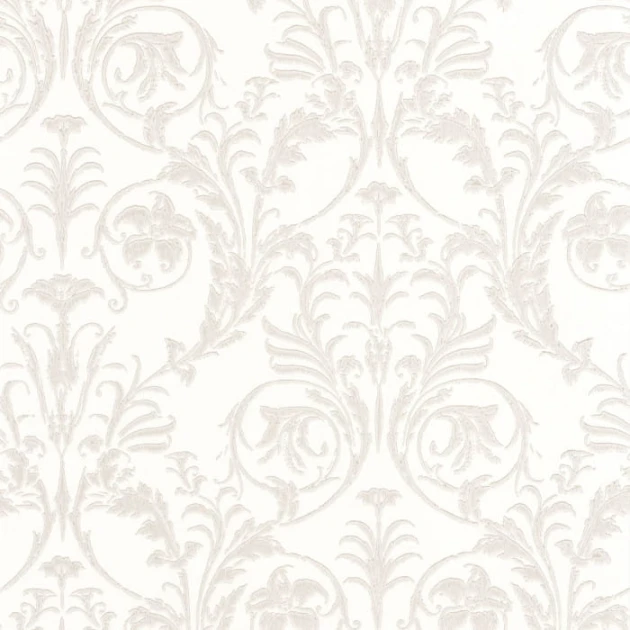 Casadeco 86020126 Montsegur Trianon Beige Blanc - tapeta ornamenty
