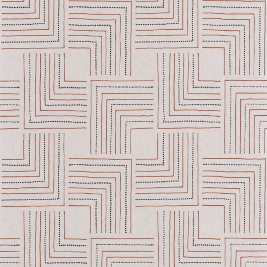 Casadeco 84390534 Nangara Tingari Noir Et Blanc - tapeta geometryczna w linie