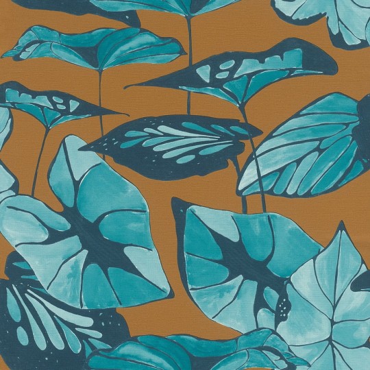 Rasch Textil 539660 Amazing Stunning Roof Of Leaves - tapeta z motywem liści lotosu