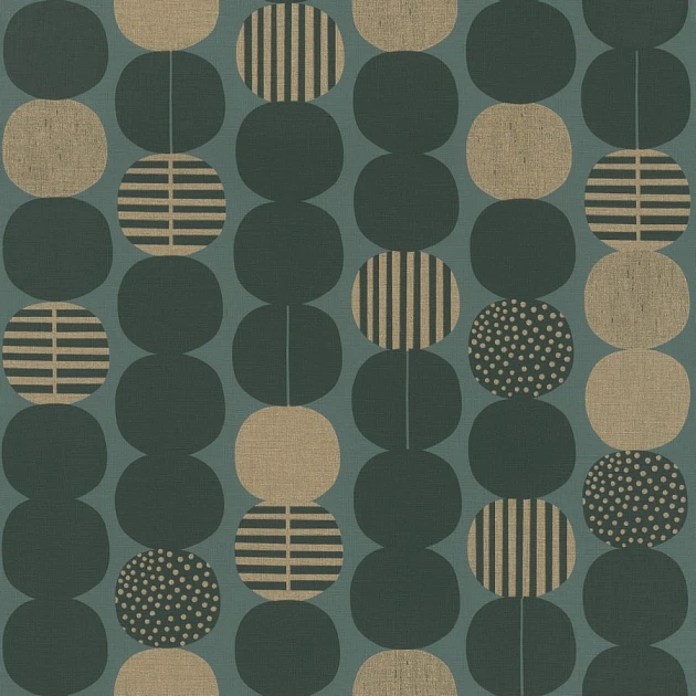 Rasch Textil 539752 Amazing Chain Reaction - tapeta z motywem kół, pasków i kropek