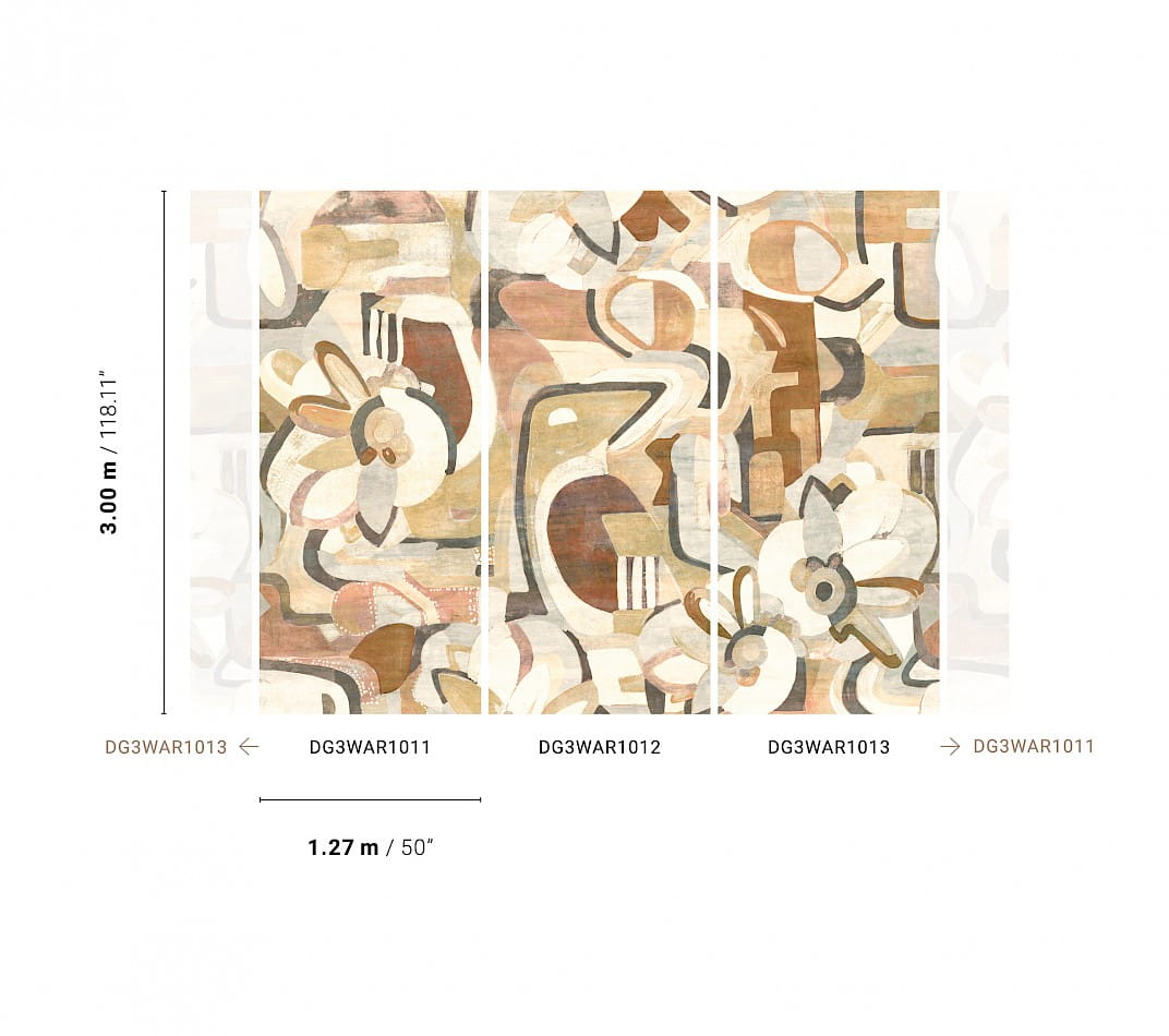 Khroma DG3WAR1012 Wall Designs III Warre Soft - mural abstrakcyjny