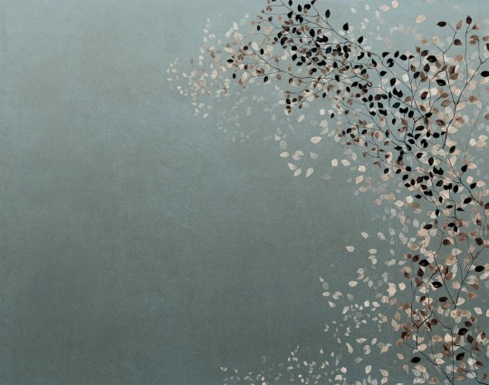 Khroma DG3CLI1031M Wall Designs III Climber Blue - mural z motywem gałązek z drobnymi liśćmi