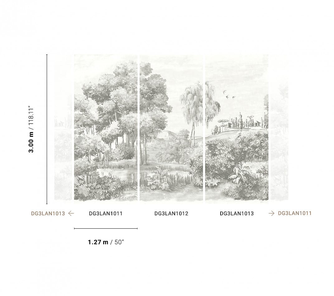 Khroma DG3LAN1011 Wall Designs III Landscape Crayon - mural krajobraz