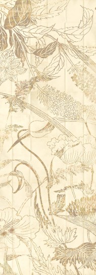 Khroma DG3LEI1022 Wall Designs III Lei Gold - mural z motywem szkicowanych kwiatów i liści