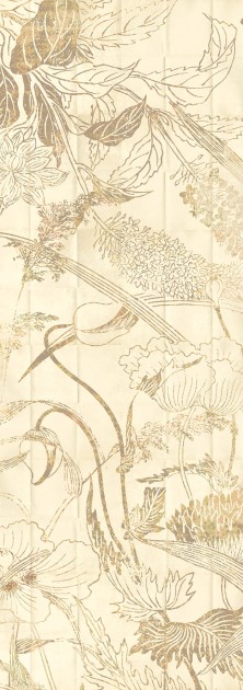 Khroma DG3LEI1022 Wall Designs III Lei Gold - mural z motywem szkicowanych kwiatów i liści