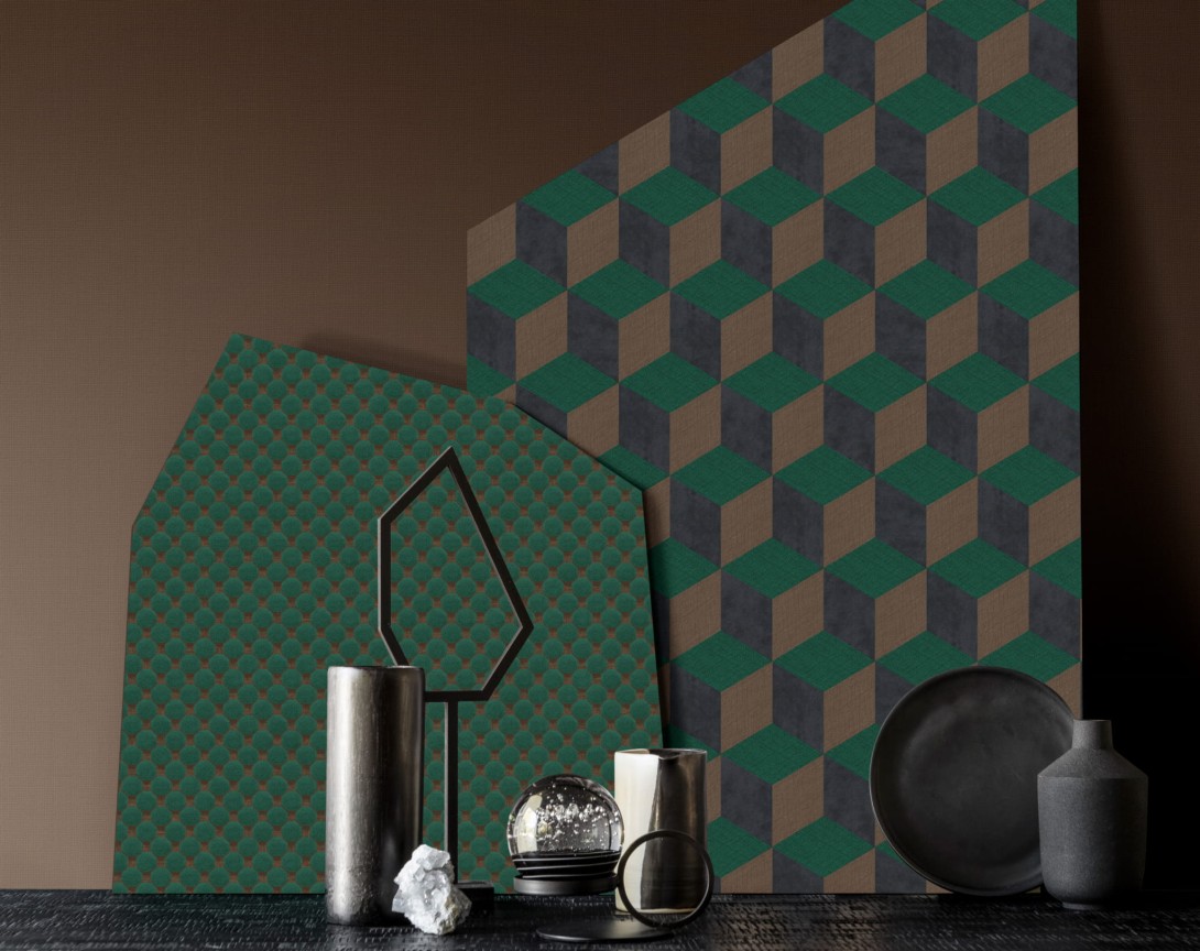 BN 220358 Inspire Cubiq - geometryczna tapeta z motywem sześcianów