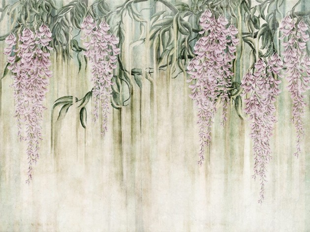 Wallcraft 680 31 2202 Wisteria - mural z motywem kwiatów wisterii